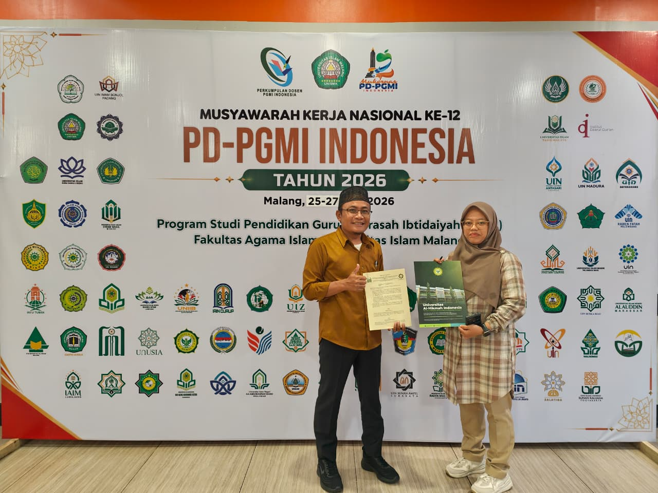 Kaprodi PGMI Universitas Al-Hikmah Indonesia Hadiri Mukernas XII PD-PGMI Indonesia di Malang