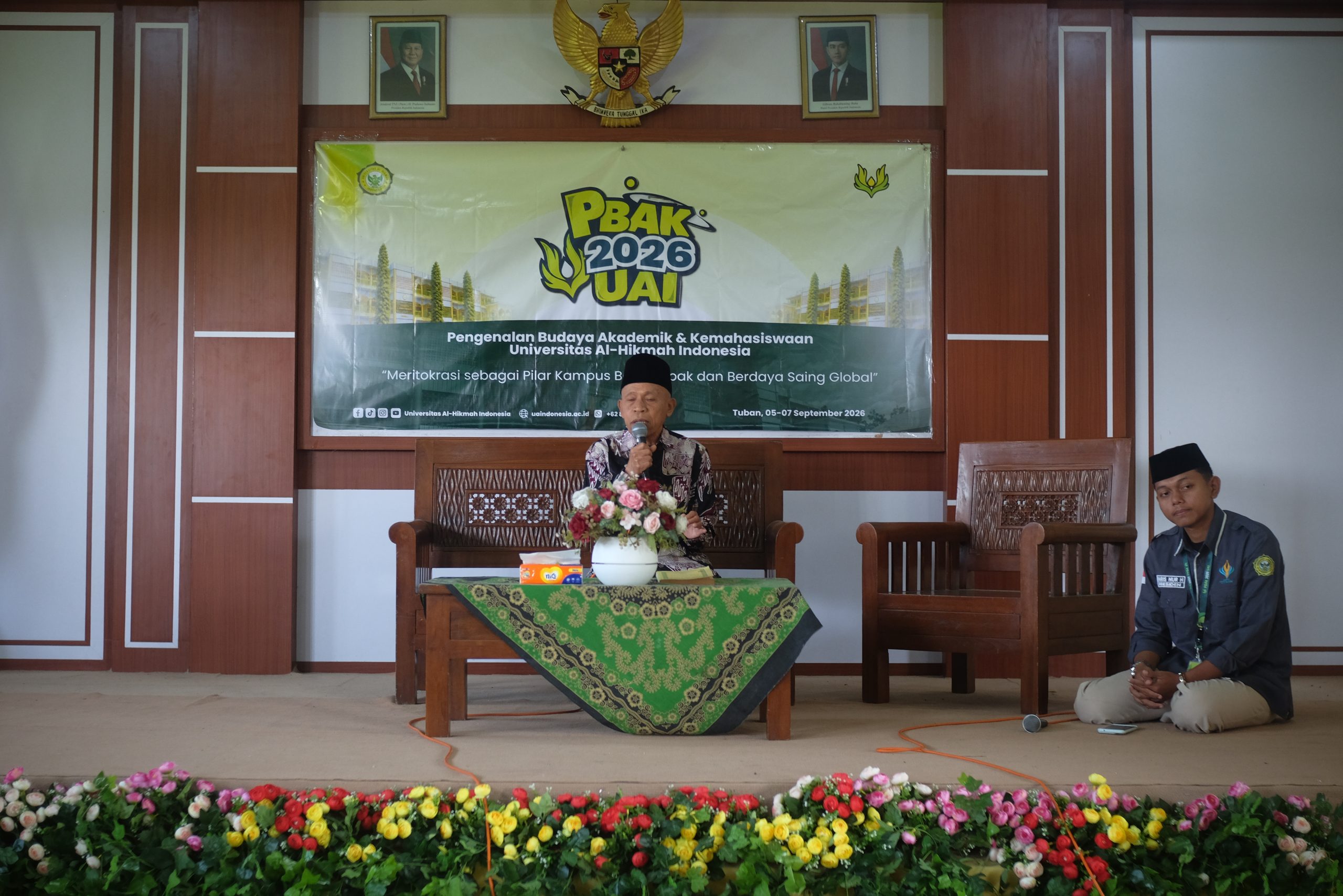 PBAK Day 2 UAI 2026: K.H. M. Husnan Dimyati Sampaikan Trilogi Pesantren sebagai Fondasi Pembentukan Karakter Mahasiswa